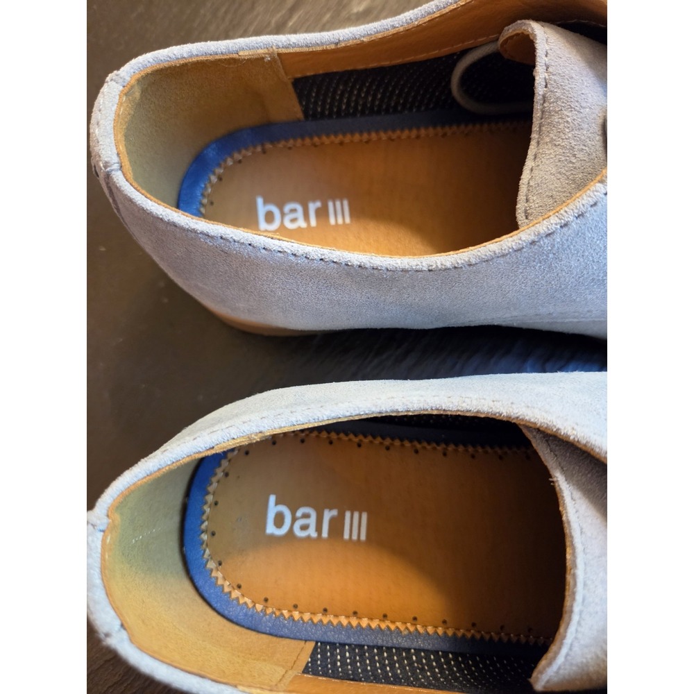 Bar III Men's Trumanns Suede Derby Shoes Manhattan Mist Blue Size 9.5M NEW! $100 - Picture 11 of 12